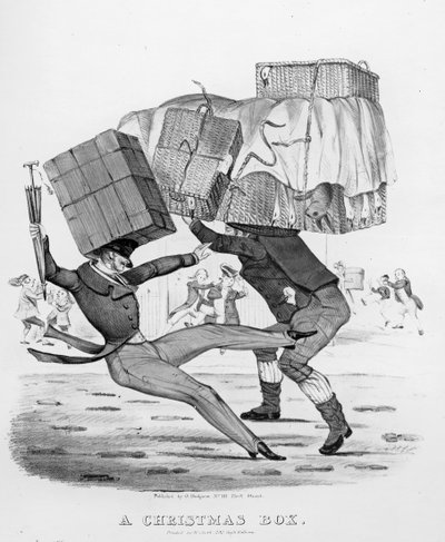 Eine Weihnachtskiste, 1836 von English School